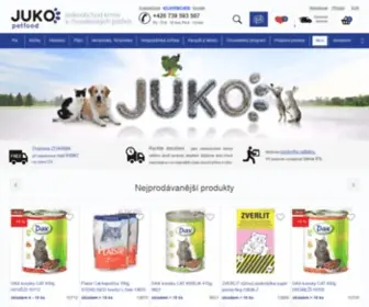 Juko-Krmiva.cz(JUKO petfood) Screenshot