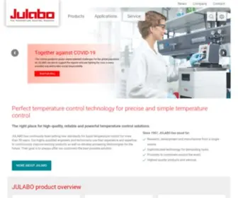 Julabo.com(The Temperature Control Company) Screenshot