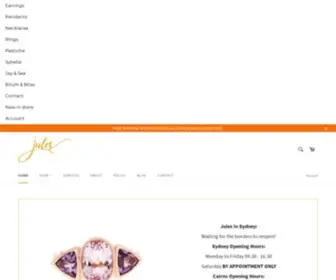 Julescollins.com.au(Jules Collins Jewellery Shop Gemstones And Diamond Jewellery Online) Screenshot