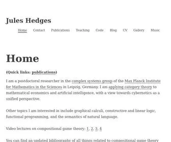 Julesh.com(Jules Hedges) Screenshot