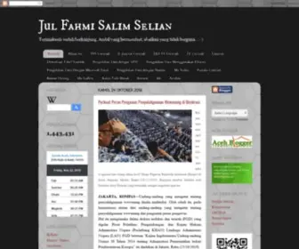 Julfahmisalim.com(Jul Fahmi Salim Selian) Screenshot
