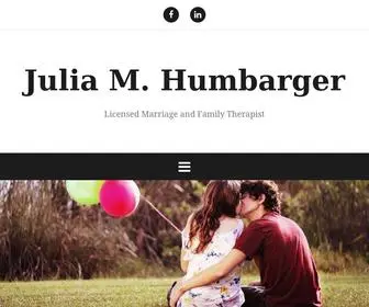 Julia-Humbarger.com(Licensed Marriage and Family Therapist) Screenshot