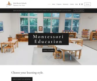 Juliabrownschools.com(Montessori) Screenshot