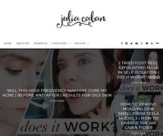 Juliacaban.com(Julia caban) Screenshot