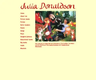 Juliadonaldson.co.uk(Julia Donaldson's official website) Screenshot