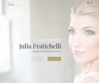 Juliafratichelli.com(Brautstyling und Coaching) Screenshot