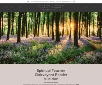 Juliaharrell.com(Spiritual Teacher) Screenshot