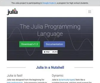 Julialang.org(The Julia Programming Language) Screenshot