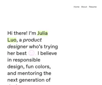 Julialuo.me(Julia) Screenshot