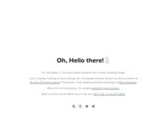 Juliamelo.com(Graphic designer from Sao Paulo) Screenshot