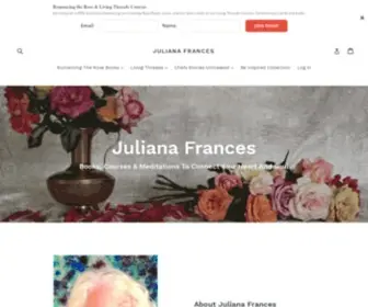 Julianafrances.com(Romancing the Rose) Screenshot
