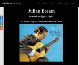 JulianbreamGuitar.com(Happy Birthday 85 years) Screenshot