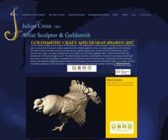 Juliancross.com(Julian Cross Artist Sculptor Goldsmith) Screenshot