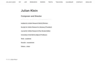 Julianklein.de(Komponist und Regisseur) Screenshot