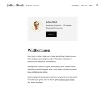 Julianstark.de(Julian Stark: WordPress Freelancer in Tübingen und Umgebung) Screenshot