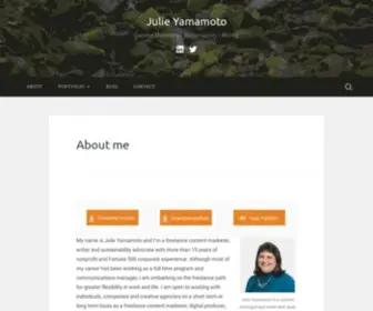 Julie-Yamamoto.com(Content Marketing) Screenshot