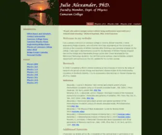 Juliealexander.ca(Julie Alexander) Screenshot