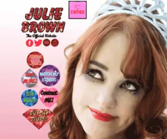 Juliebrown.com(Julie Brown Official Website) Screenshot