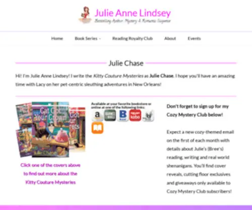 Juliechasebooks.com(Juliechasebooks) Screenshot