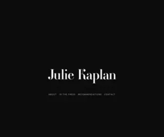 Juliekaplan.com(Julie Kaplan) Screenshot