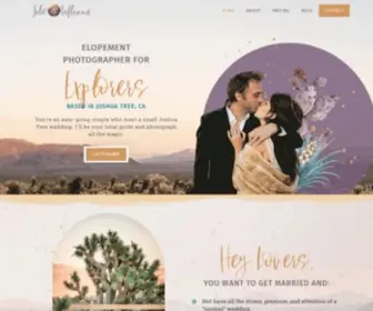 Julielaflamme.com(Joshua Tree Wedding Photographer) Screenshot