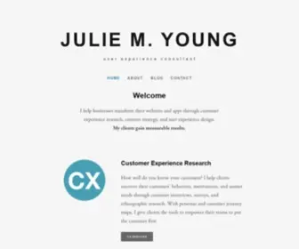 Juliemyoung.com(User Experience Consulting in Pittsburgh) Screenshot