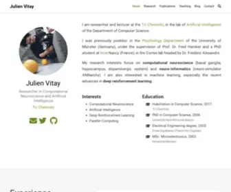 Julien-Vitay.net(Julien Vitay) Screenshot