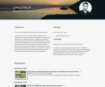 Julienphilip.com(Julien Philip personal webpage) Screenshot