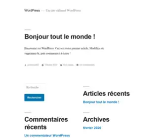 Juliensicard.com(Un site utilisant WordPress) Screenshot