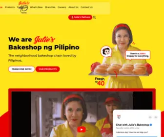 Juliesbakeshop.com.ph(Julie's Bakeshop) Screenshot