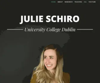 Julieschiro.com(Julie Schiro) Screenshot