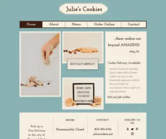 Juliescookies.net(Juliescook) Screenshot