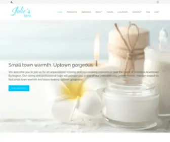 Juliesspa.com(Small town warmth) Screenshot