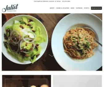 Juliet-Austin.com(Juliet Italian Kitchen) Screenshot