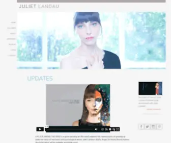 Julietlandau.com(Juliet Landau's Official Website) Screenshot