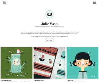 Juliewest.com(Portfolio Home) Screenshot