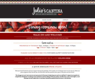 Juliosmontpelier.com(Julio's Cantina) Screenshot