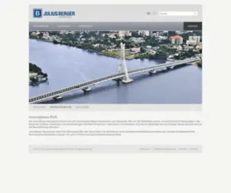 Julius-Berger-INT.com(Willkommen bei Julius Berger International) Screenshot