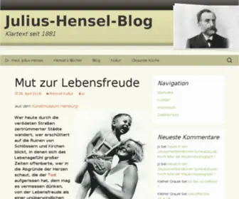 Julius-Hensel.com(Julius-Hensel-Blog) Screenshot