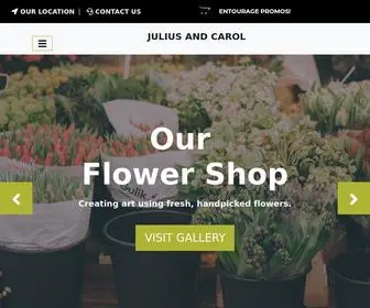 Juliusandcarolflowershop.com(Julius and Carol Flowershop) Screenshot