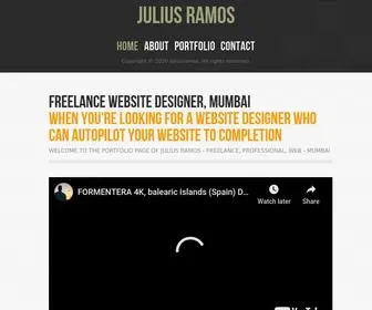 Juliusramos.com(Freelance Website Designer) Screenshot