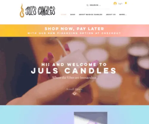 Julscandles.com(Juls Candles) Screenshot