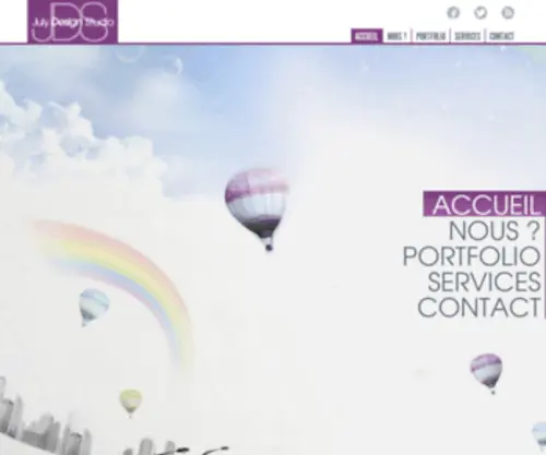 Julydesign.com(July design Studio Design et Developpement) Screenshot