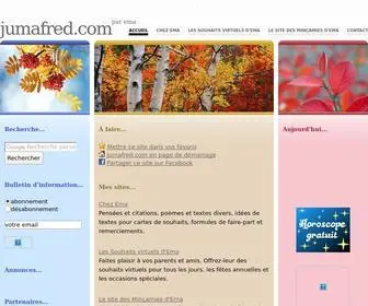 Jumafred.com(Ema vous invite à visiter ses sites Internet) Screenshot