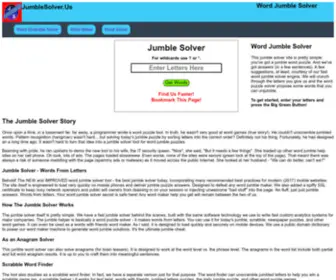 Jumblesolver.us(Another fine website hosted by WebFaction) Screenshot