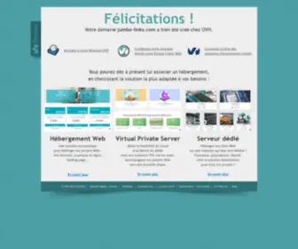Jumbo-Links.com(OVHcloud accompagne votre évolution grâce au meilleur des infrastructures web) Screenshot