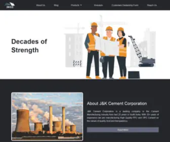 Jumbocement.co.in(J&K Cement Corporation) Screenshot