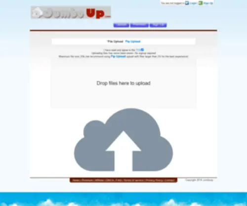 Jumboup.com(Free Online Storage) Screenshot