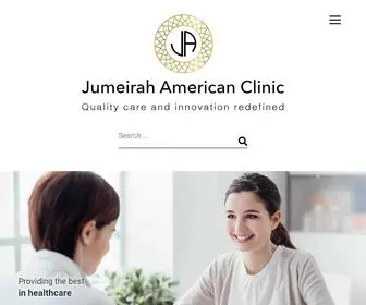 Jumeirahamericanclinic.com(Best OB/GYN in Dubai) Screenshot