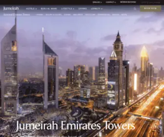 Jumeirahemiratestowers.com(Jumeirah Emirates Towers) Screenshot